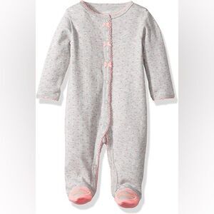 Carter’s Baby Girl Kids One Piece Polka Dot Ballerina Footie Pajamas. 9 Months.